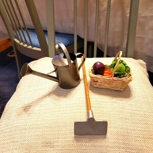 American Girl Pleasant Company Addy's gardening supplies complete. Hare!